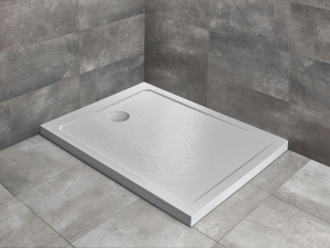 Radaway Doros Stone F szögletes fehér zuhanytálca 120x90 