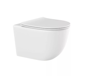 Invena Tinos kerek fehér fali wc soft close wc tetővel CE-91-001-W