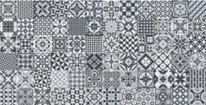 Gayafores Deco Heritage Black 32x62,5 padlólap
