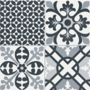 Gayafores Heritage Black 33,15x33,15 padlólap