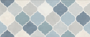 Idea Vernissage pattern mix denim dekorcsempe
