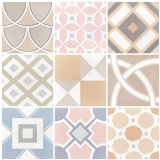 Equipe caprice patchwork pastel 20x20